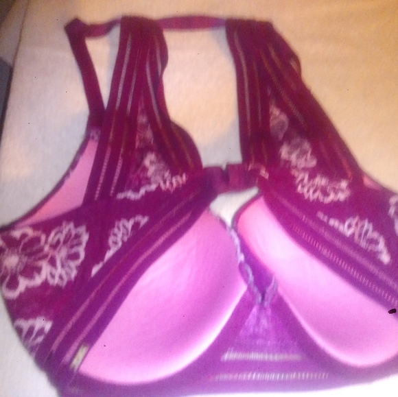 Pink Pullover Back close Pushup Bra - Picture 3 of 7